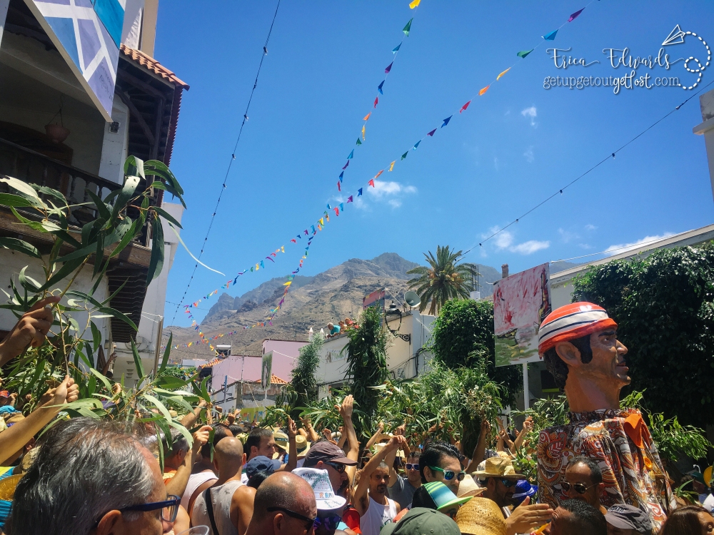 La Fiesta de La Rama. Agaete, Gran Canaria, Spain. 8-2017